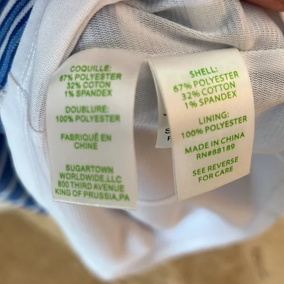 Lilly Pulitzer 'Bree' in Bay Blue Ottoman Striped Shift Dress XS - Picture 7 of 9